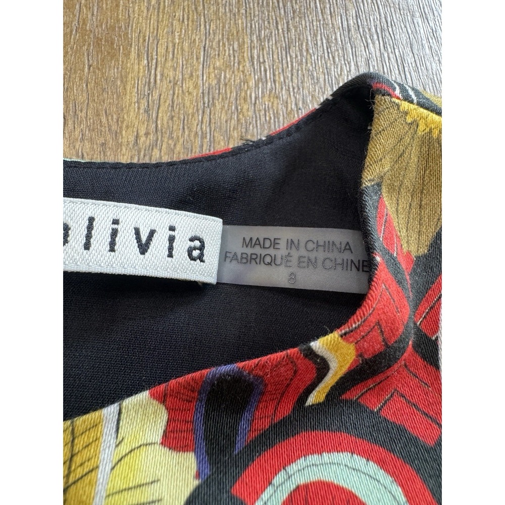 Alice + Olivia Kirby Ruffle Dress in the Floral Melody Size 8 - Picture 9 of 14
